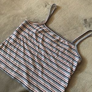 brandy melville striped faye tank top
